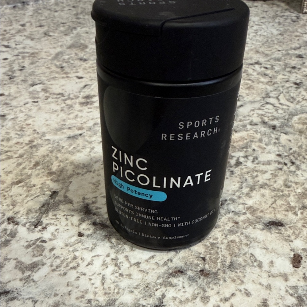 Sports research, zinc, picolinate hypo potency